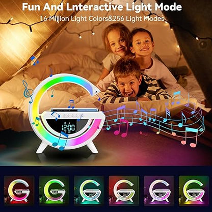 Digital Led  Wireless Charger Speaker
